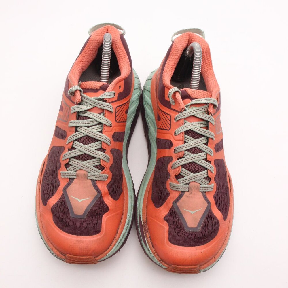 Hoka One One Stinson ATR 5 Women's Size 9.5  Orange Green Casual Sneaker - Picture 2 of 10